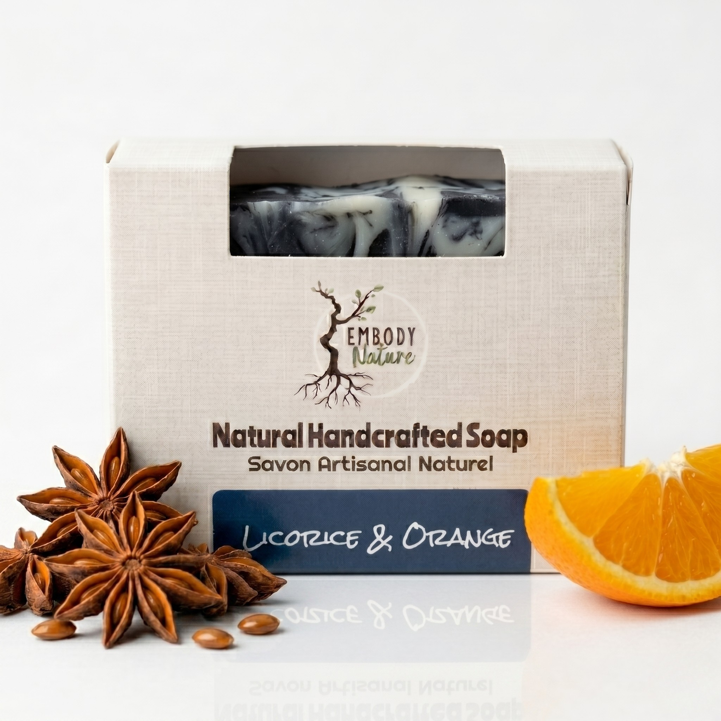 Licorice Orange all natural soap bar by Embody Nature