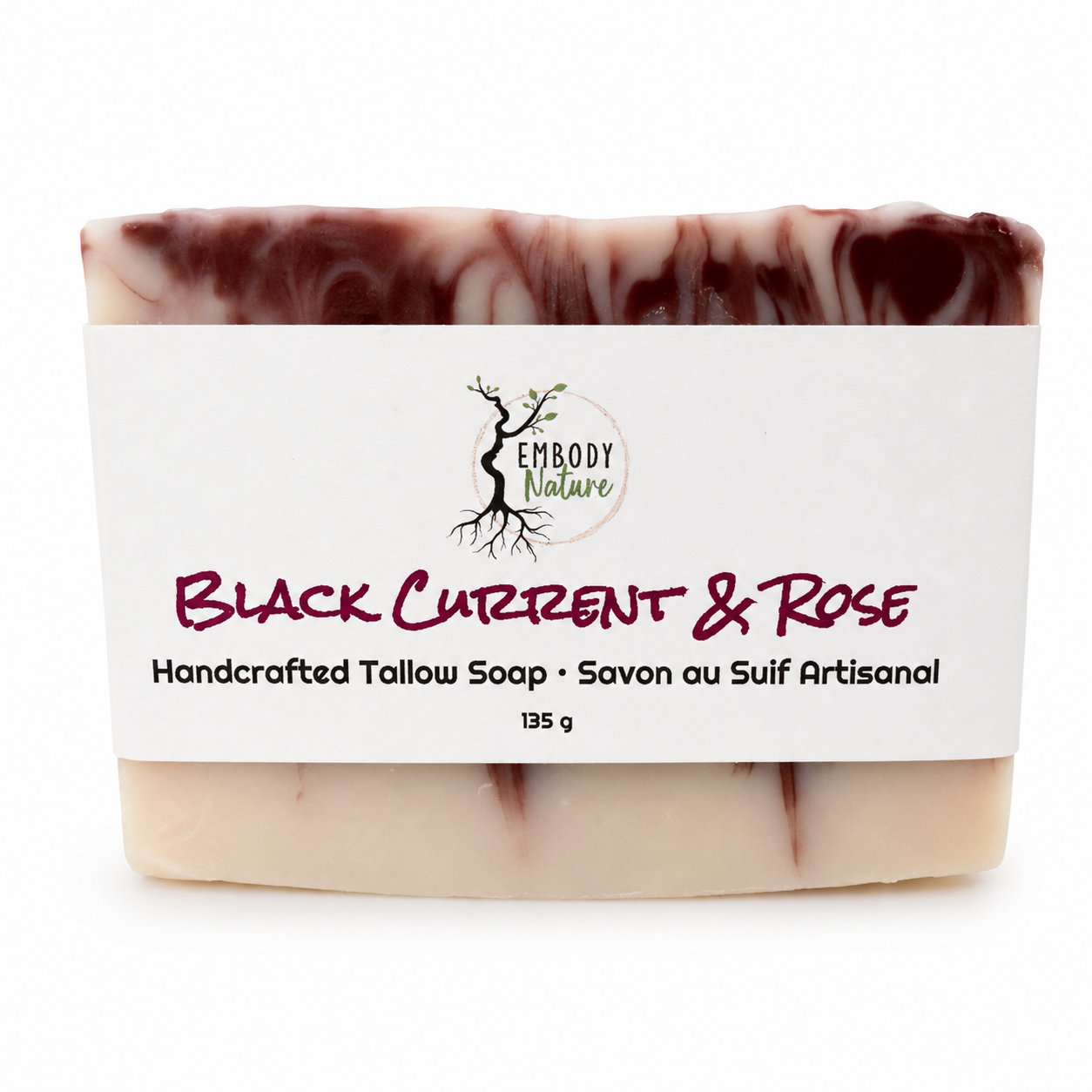 Tallow Soap - Black Current & Rose