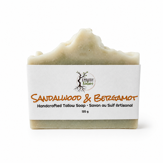 Tallow Soap - Sandalwood & Bergamot