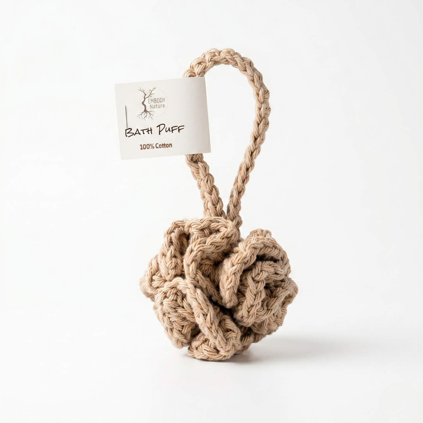 natural cotton bath Puff by Embody Nature