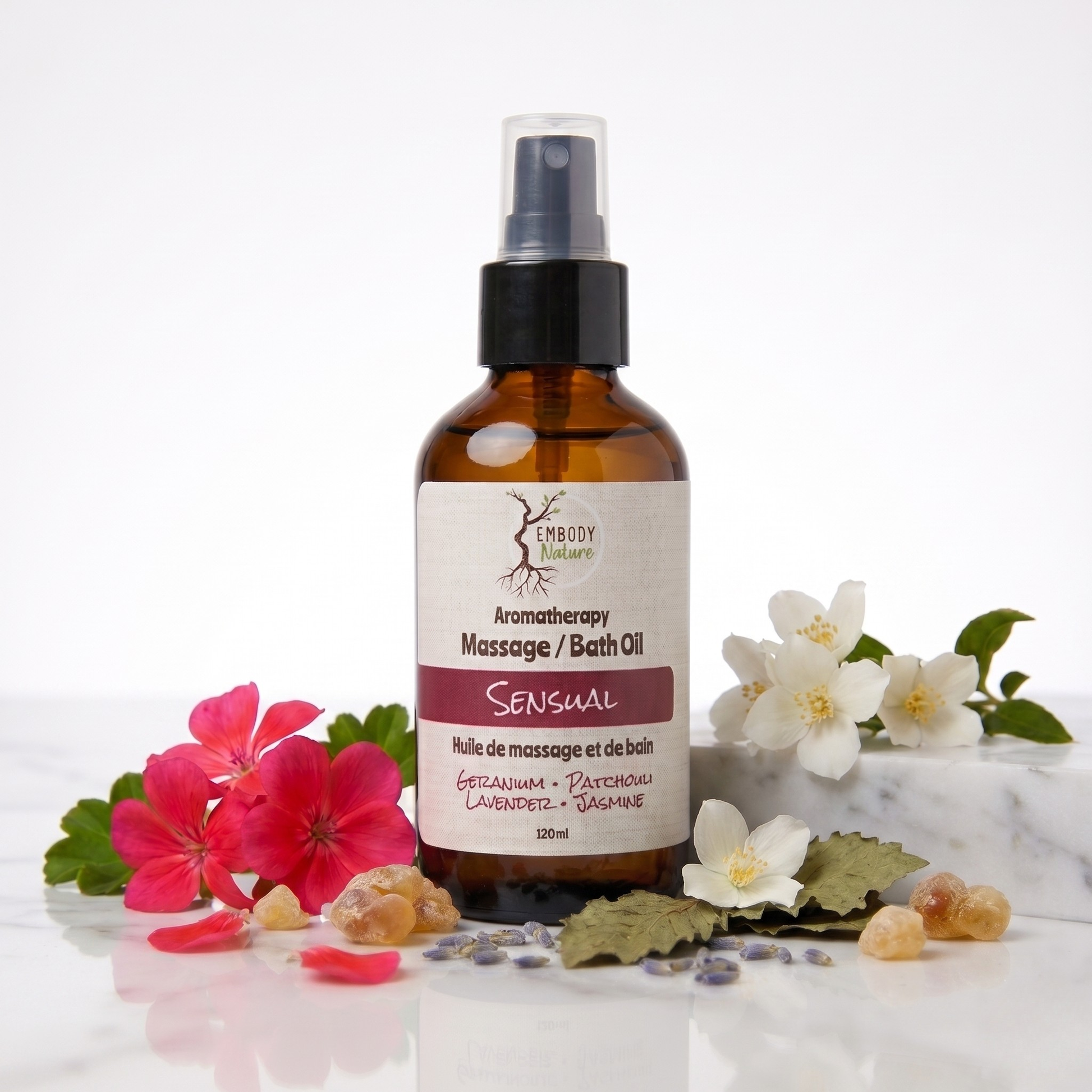 Sensual Massage and Bath Oil by Embody Nature