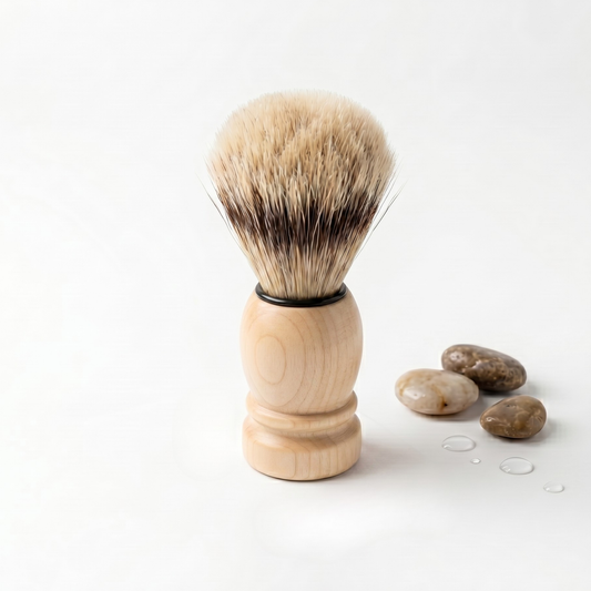 Boar bristle having brush with wood handle 