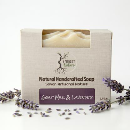 Goat Milk and Lavender all Natural Soap Bar by Embody Nature