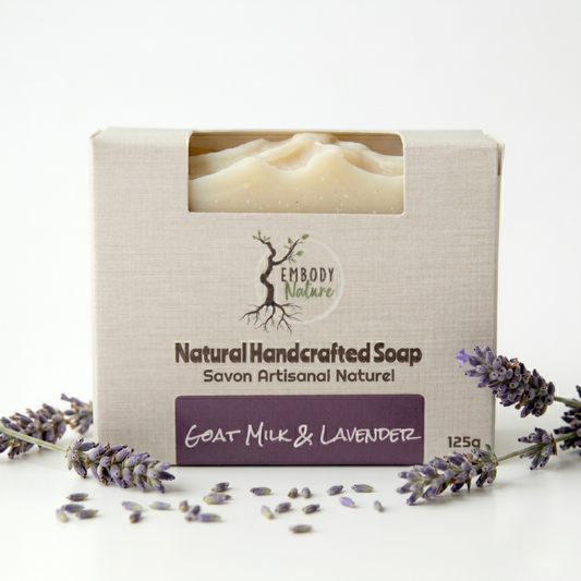 Goat Milk and Lavender all Natural Soap Bar by Embody Nature