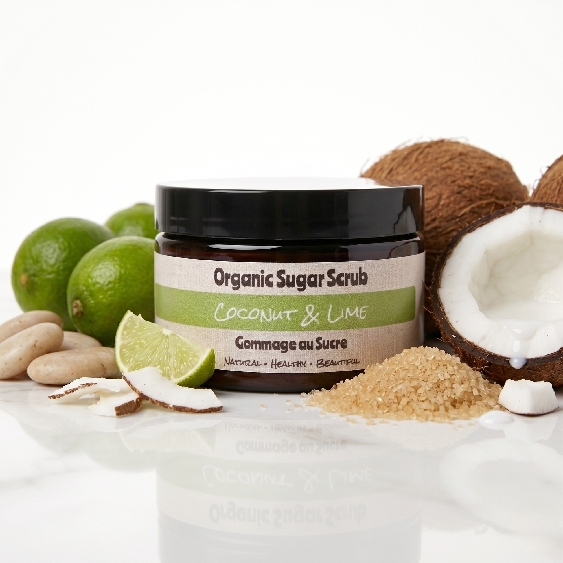 Coconut Lime Sugar Scrub by Embody Nature