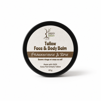 Tallow Face & Body Balm – Frankincense & Rose